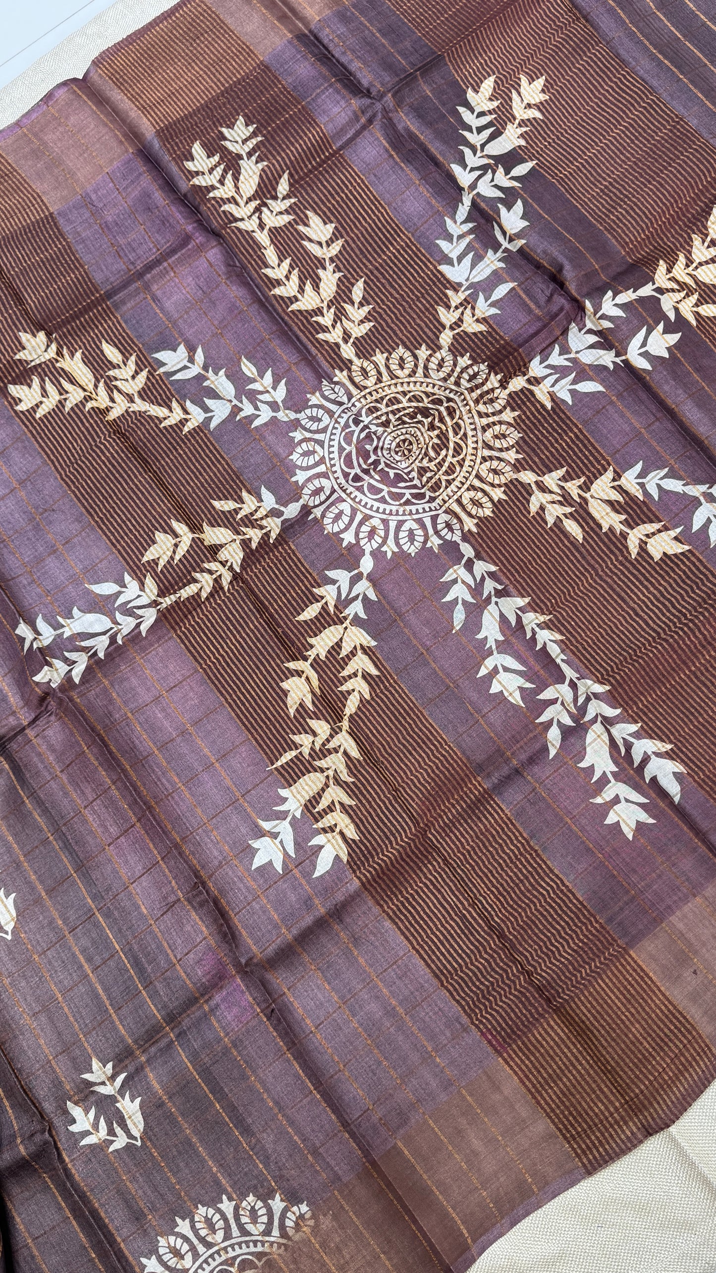 Handloom Pure Tussar Silk Saree