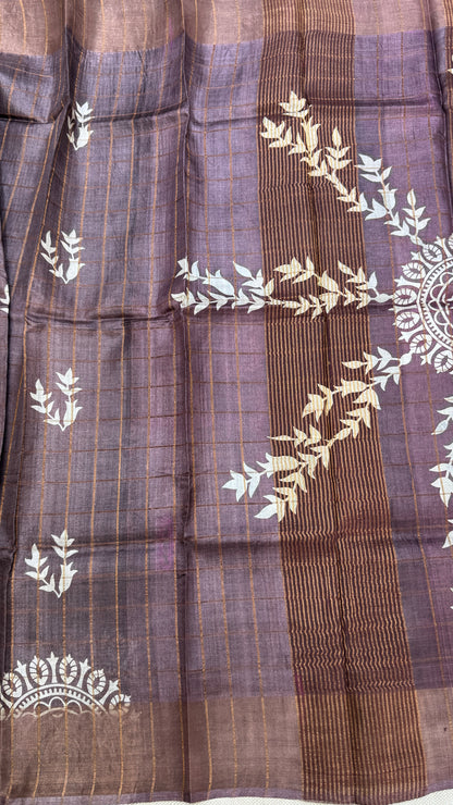 Handloom Pure Tussar Silk Saree
