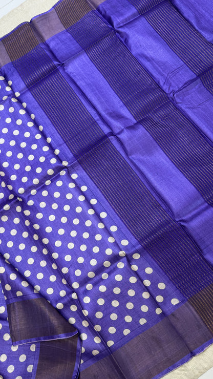 Handloom Pure Tussar Silk Saree