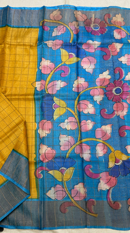 Handloom Pure Tussar Silk Saree