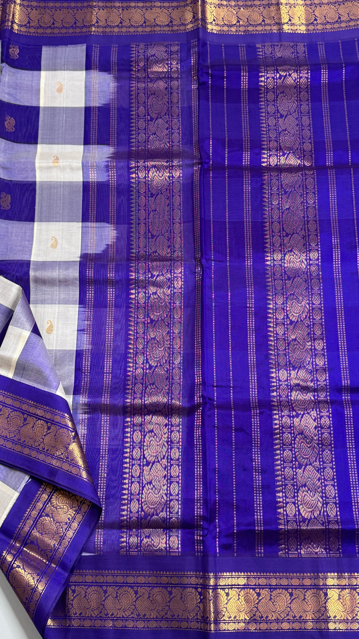 Palum Pazhamum Pure Silk Cotton with Kovari Border Saree