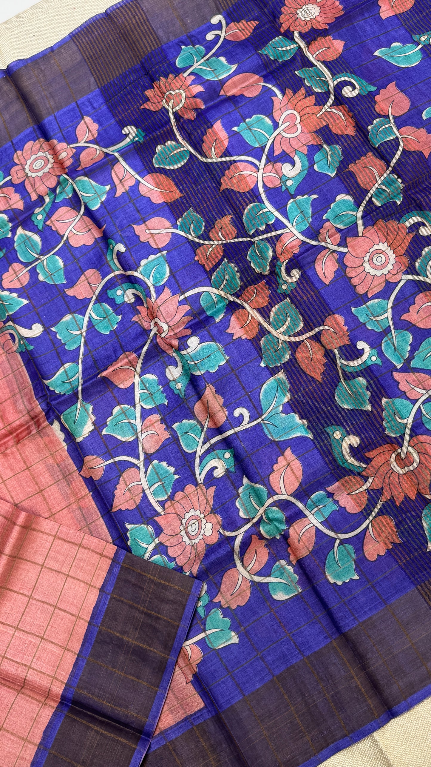 Handloom Pure Tussar Silk Saree