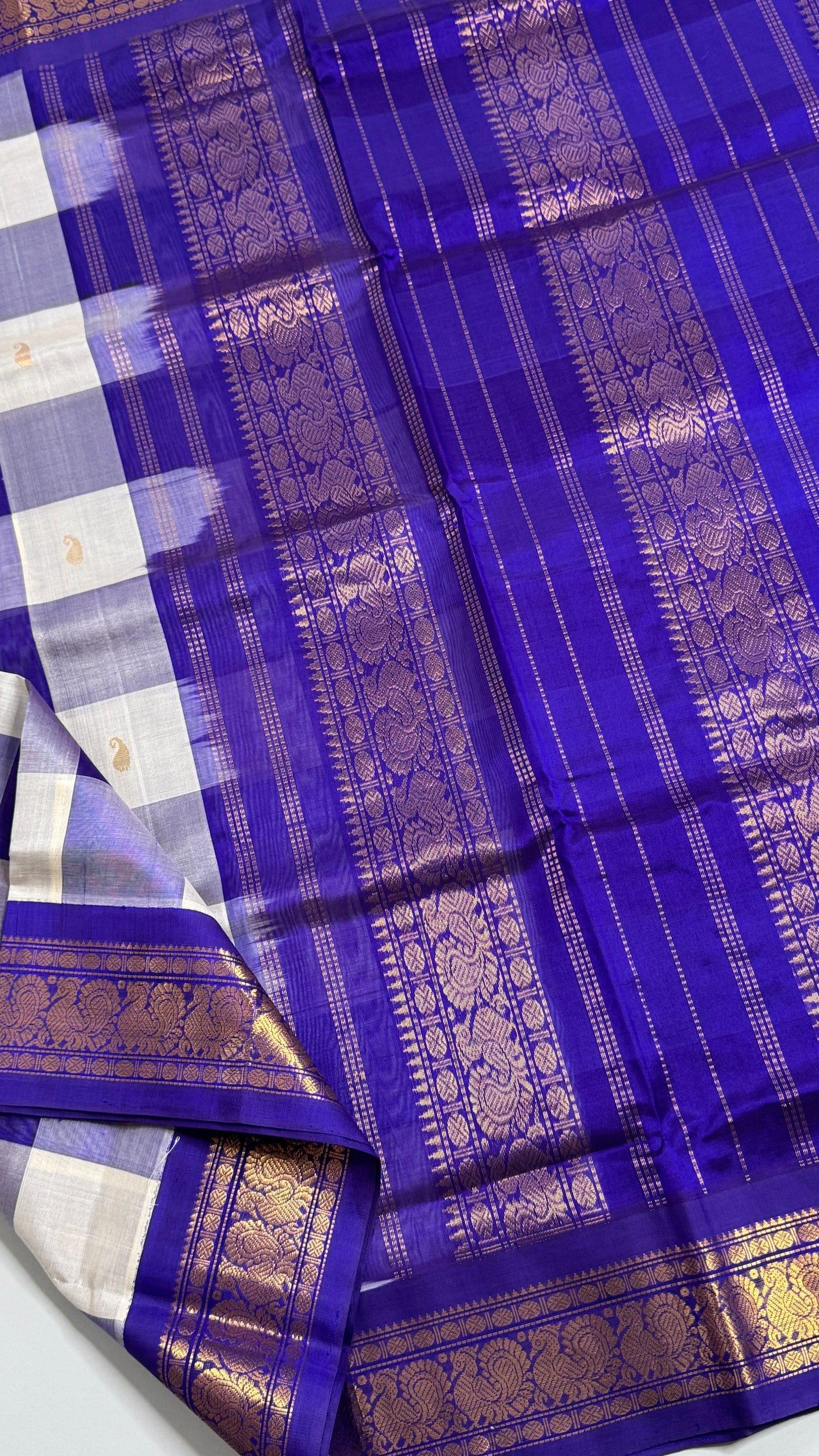 Palum Pazhamum Pure Silk Cotton with Kovari Border Saree