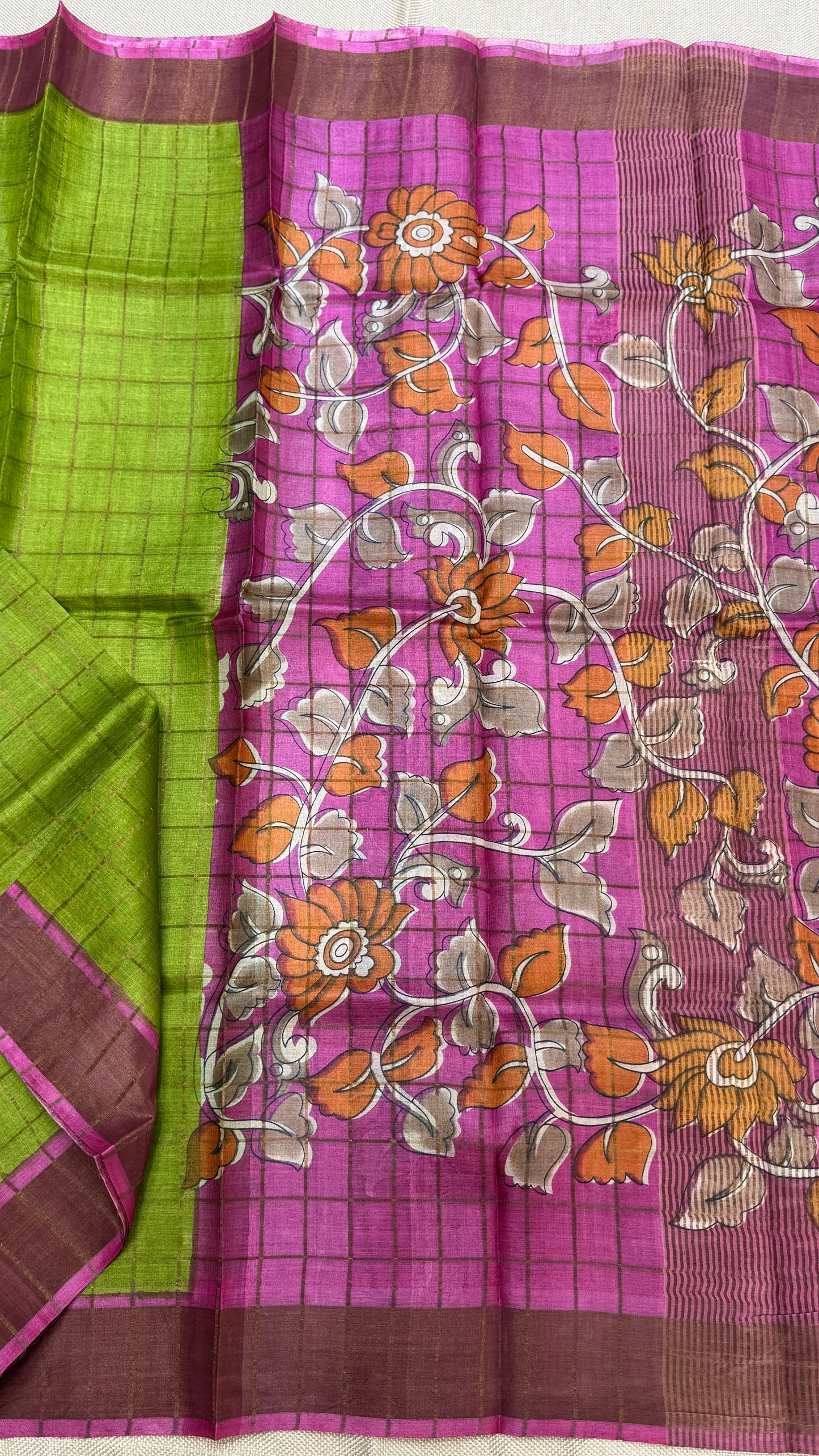 Handloom Pure Tussar Silk Saree