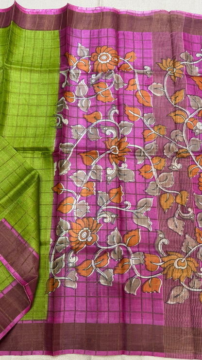 Handloom Pure Tussar Silk Saree