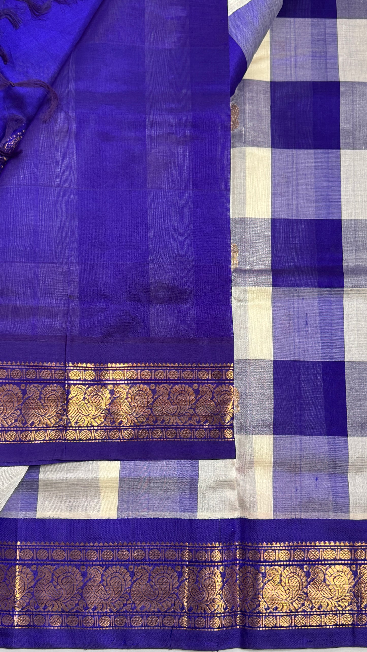 Palum Pazhamum Pure Silk Cotton with Kovari Border Saree
