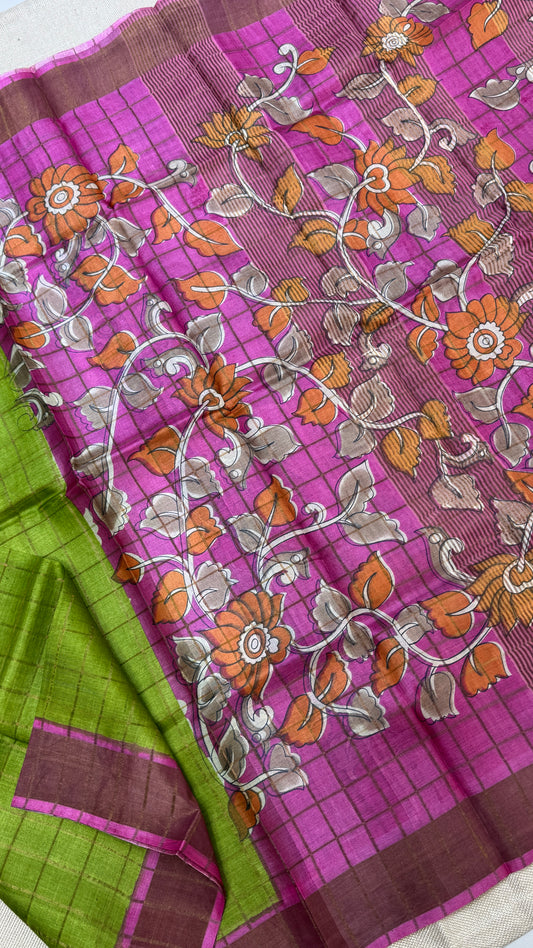Handloom Pure Tussar Silk Saree