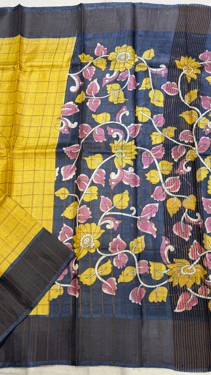 Handloom Pure Tussar Silk Saree