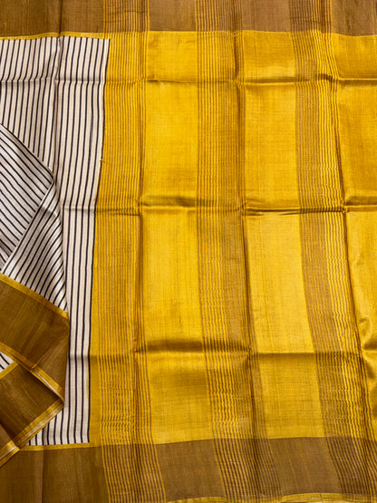 Handloom Pure Tussar Silk Saree