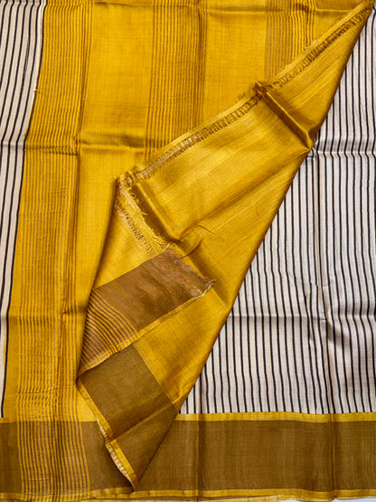 Handloom Pure Tussar Silk Saree