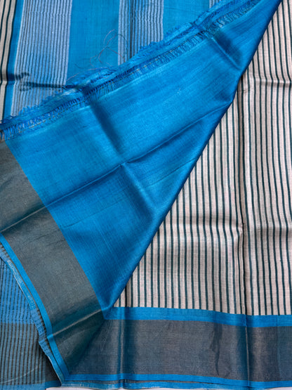 Handloom Pure Tussar Silk Saree