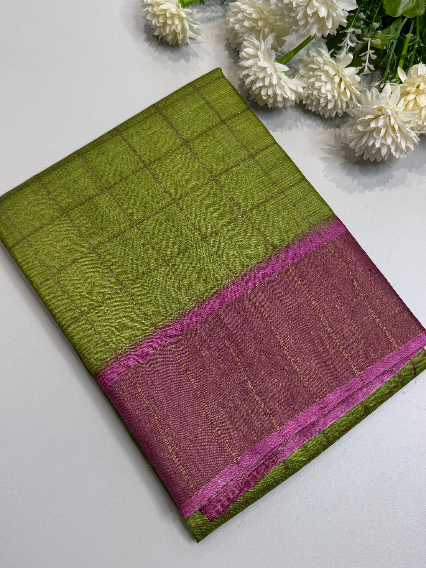 Handloom Pure Tussar Silk Saree