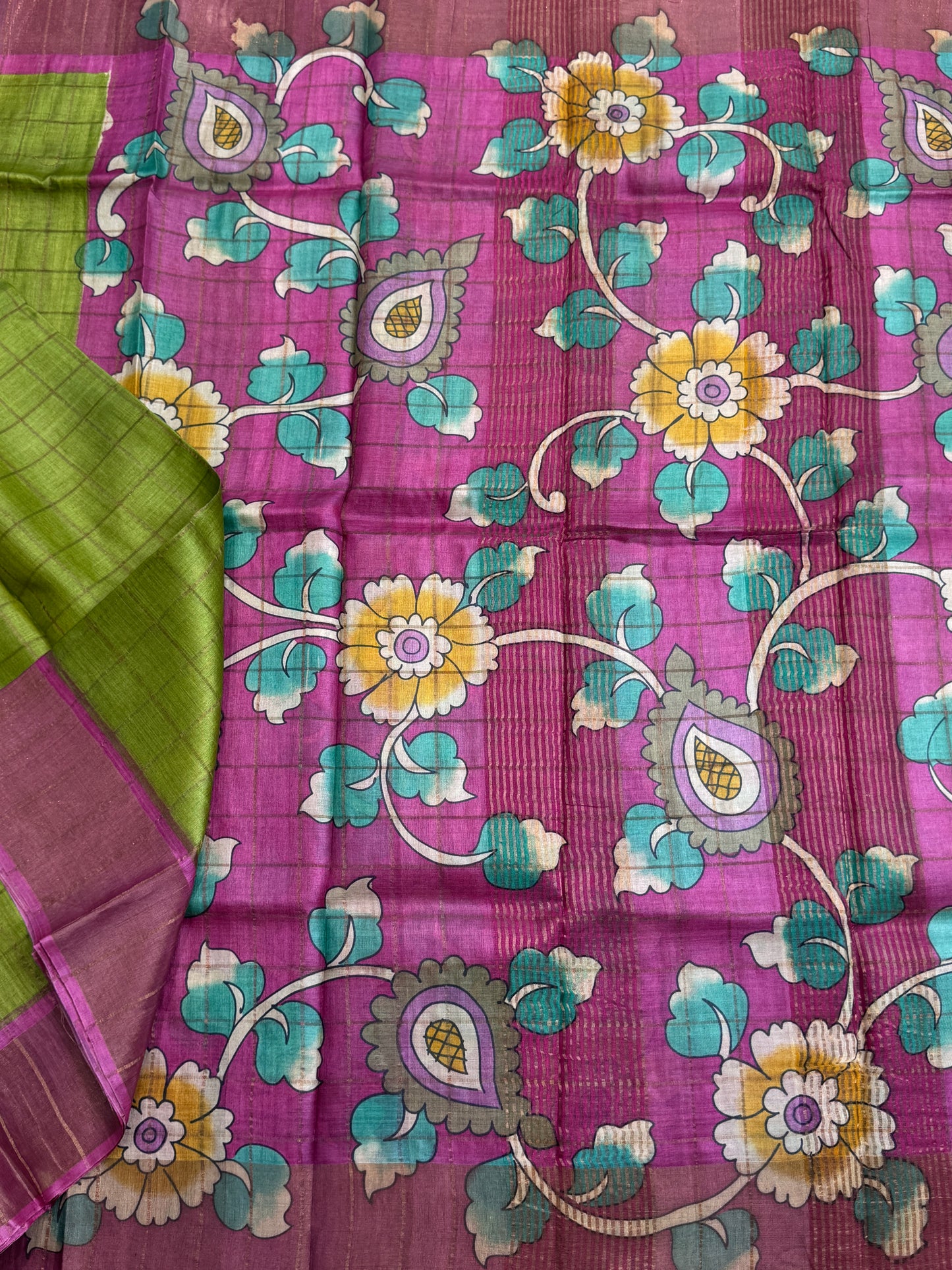 Handloom Pure Tussar Silk Saree