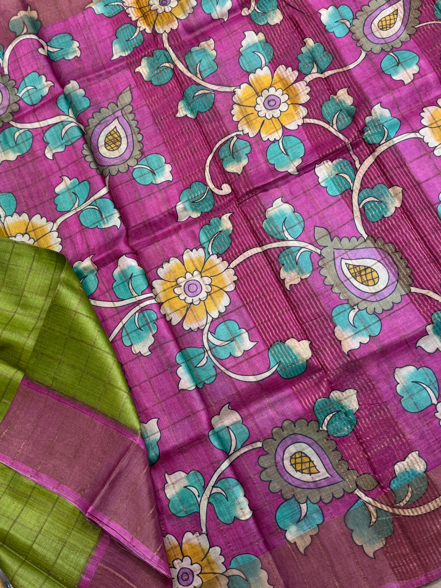 Handloom Pure Tussar Silk Saree