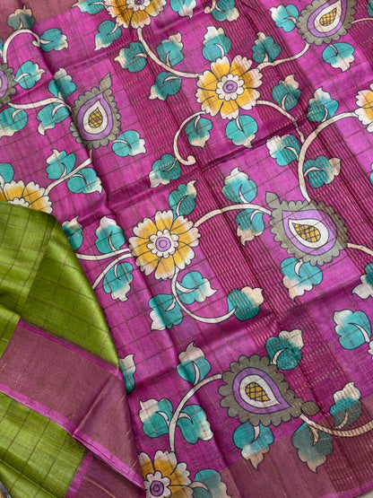 Handloom Pure Tussar Silk Saree