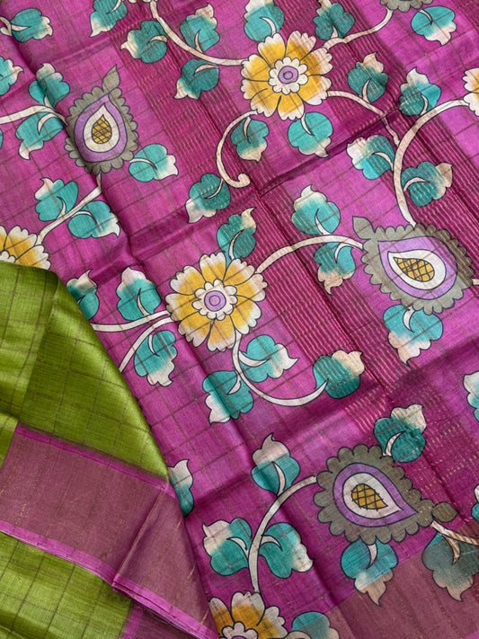 Handloom Pure Tussar Silk Saree