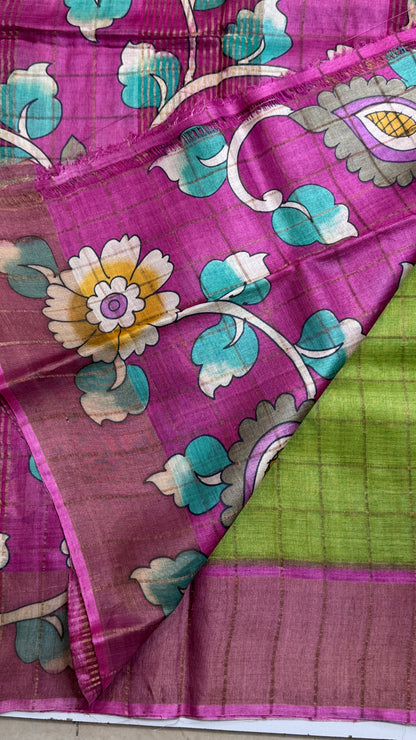 Handloom Pure Tussar Silk Saree