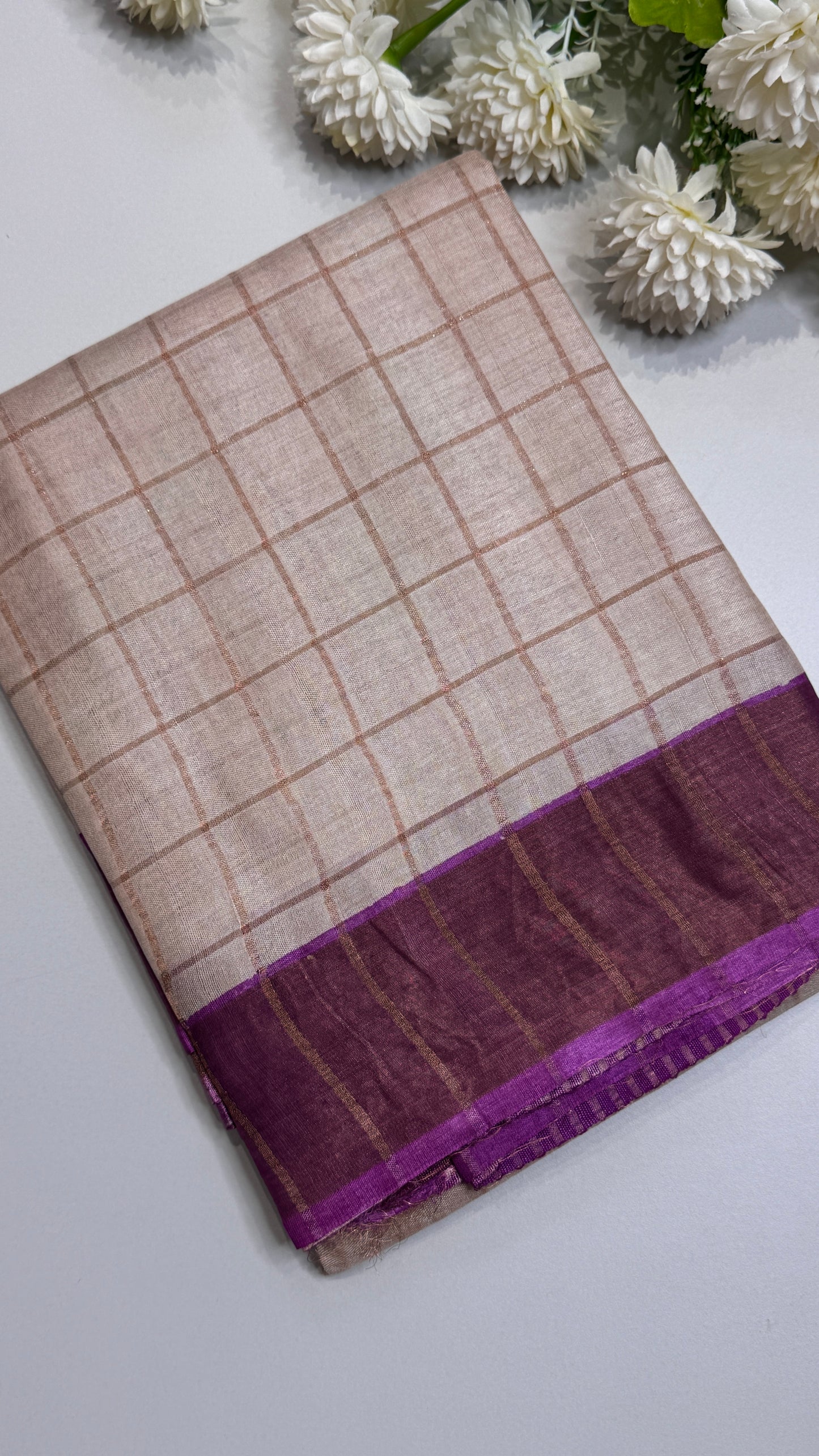 Handloom Pure Tussar Silk Saree