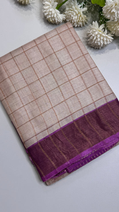 Handloom Pure Tussar Silk Saree