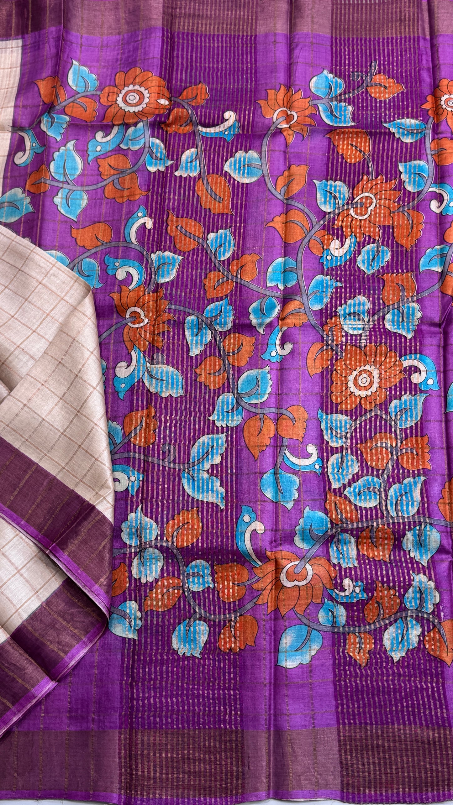 Handloom Pure Tussar Silk Saree