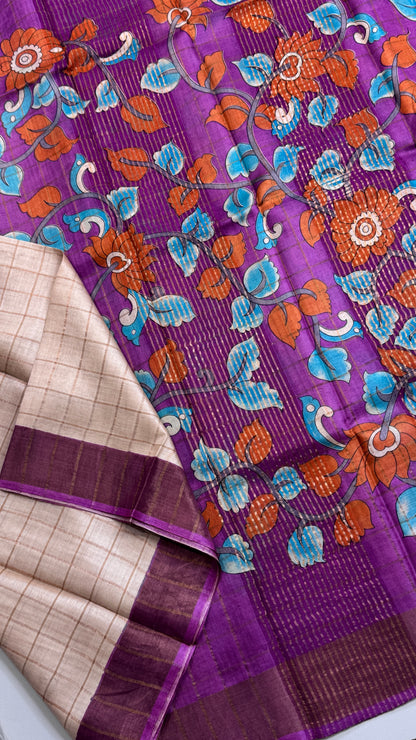 Handloom Pure Tussar Silk Saree