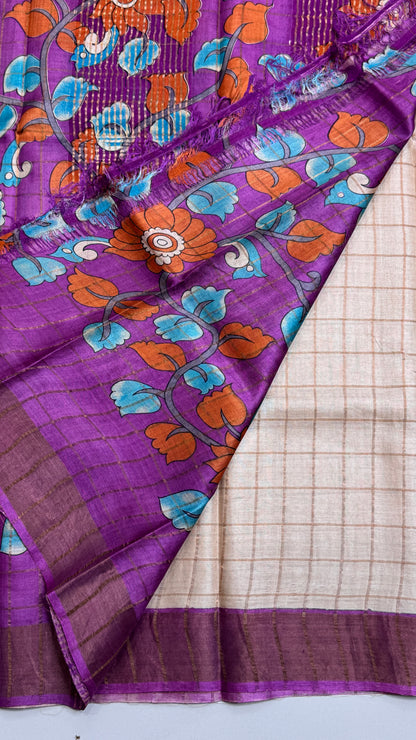 Handloom Pure Tussar Silk Saree