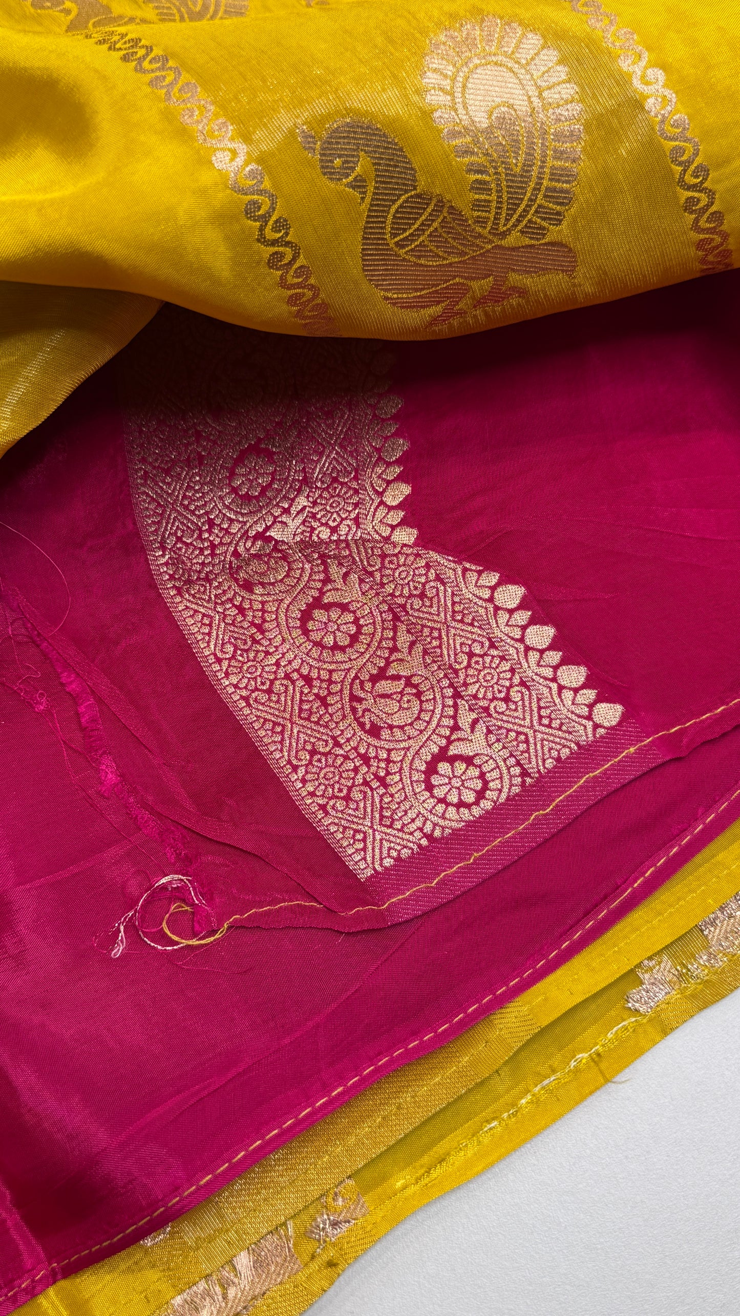 Panel Work Fusion Saree