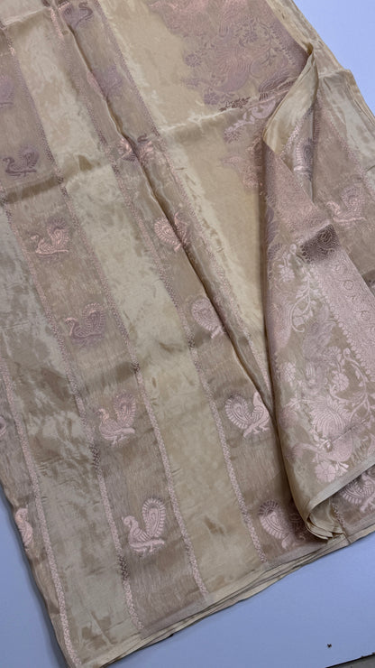 Panel Work Fusion Saree