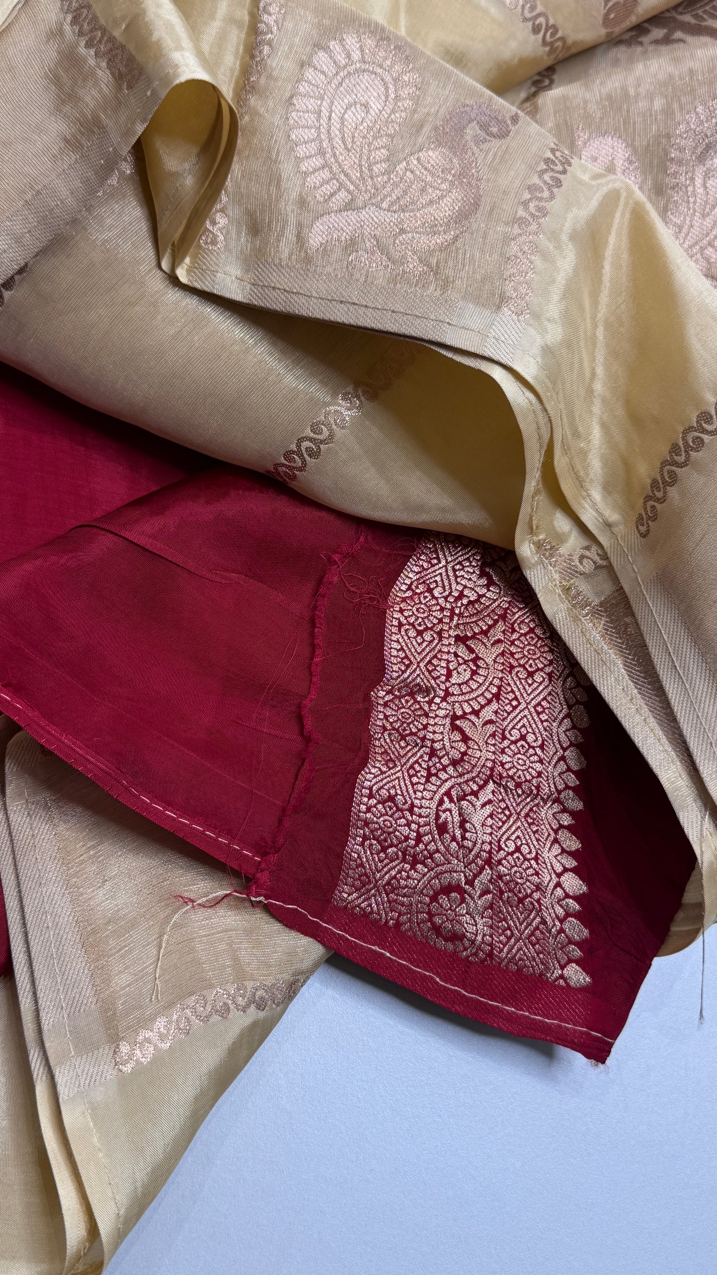 Panel Work Fusion Saree