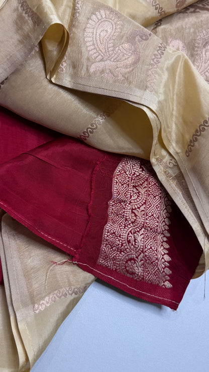 Panel Work Fusion Saree