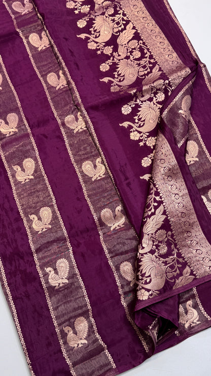 Panel Work Fusion Saree