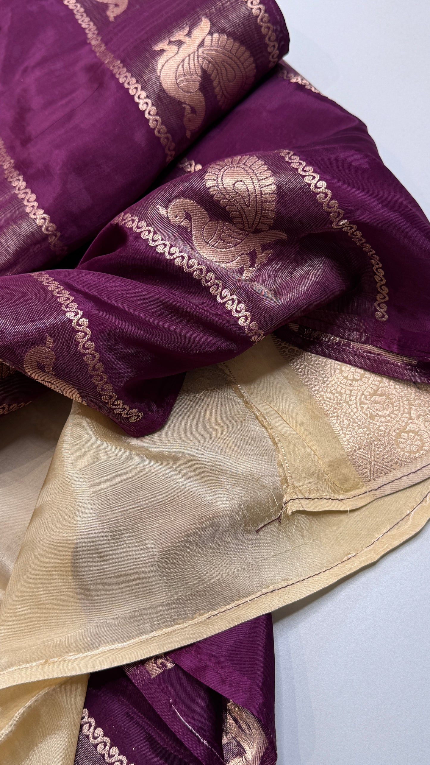 Panel Work Fusion Saree