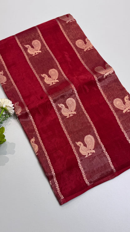 Panel Work Fusion Saree