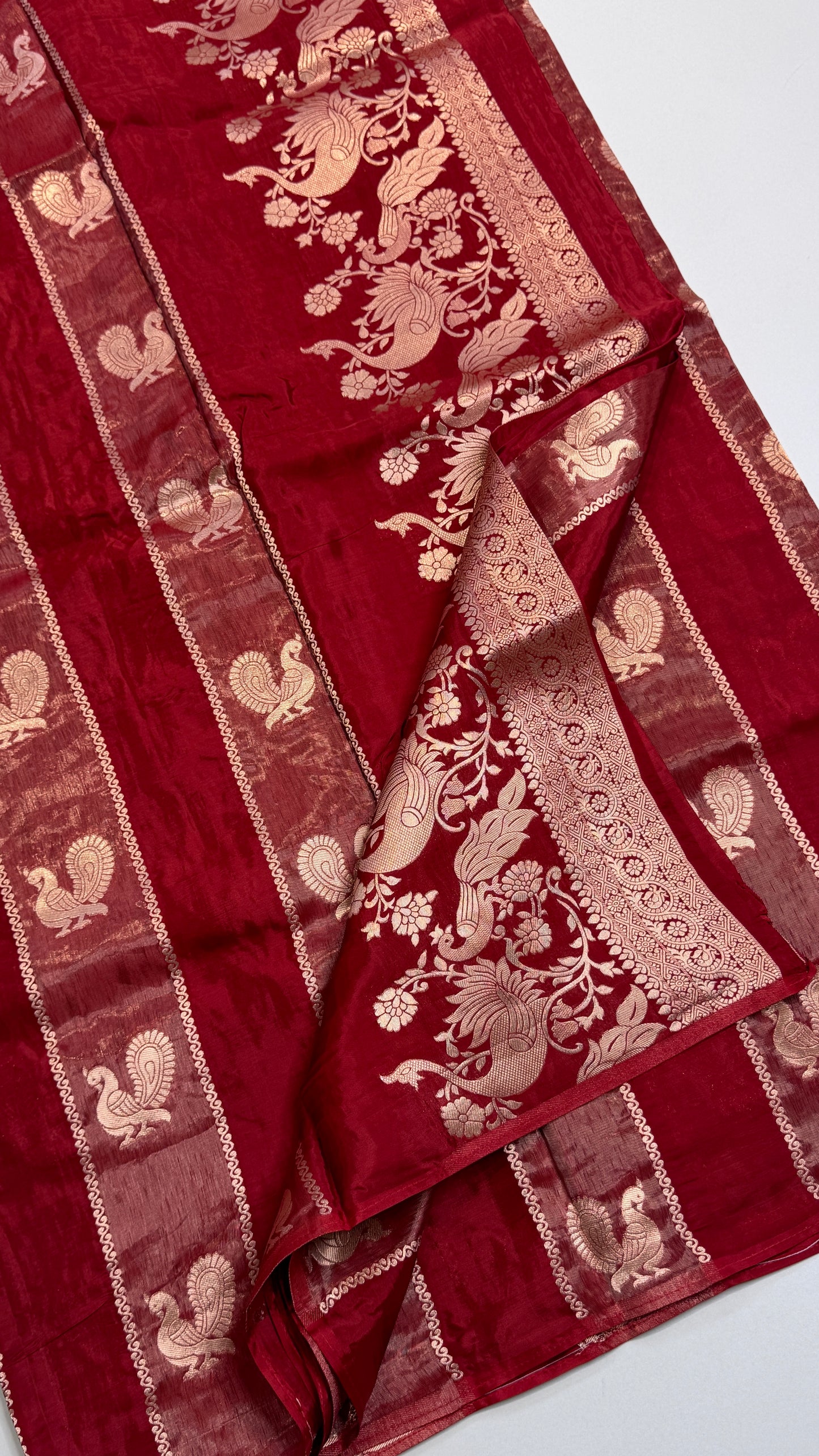 Panel Work Fusion Saree