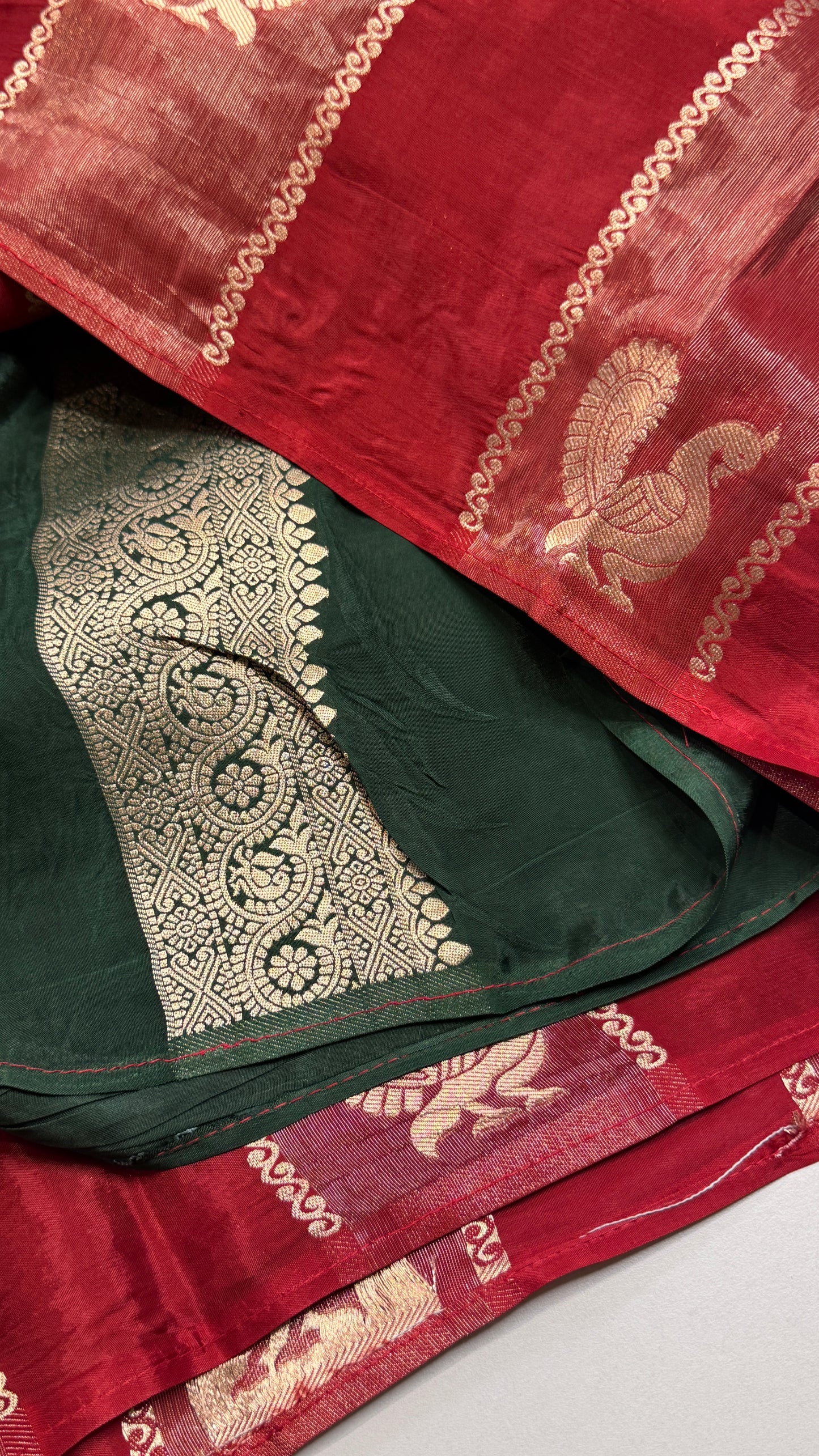 Panel Work Fusion Saree