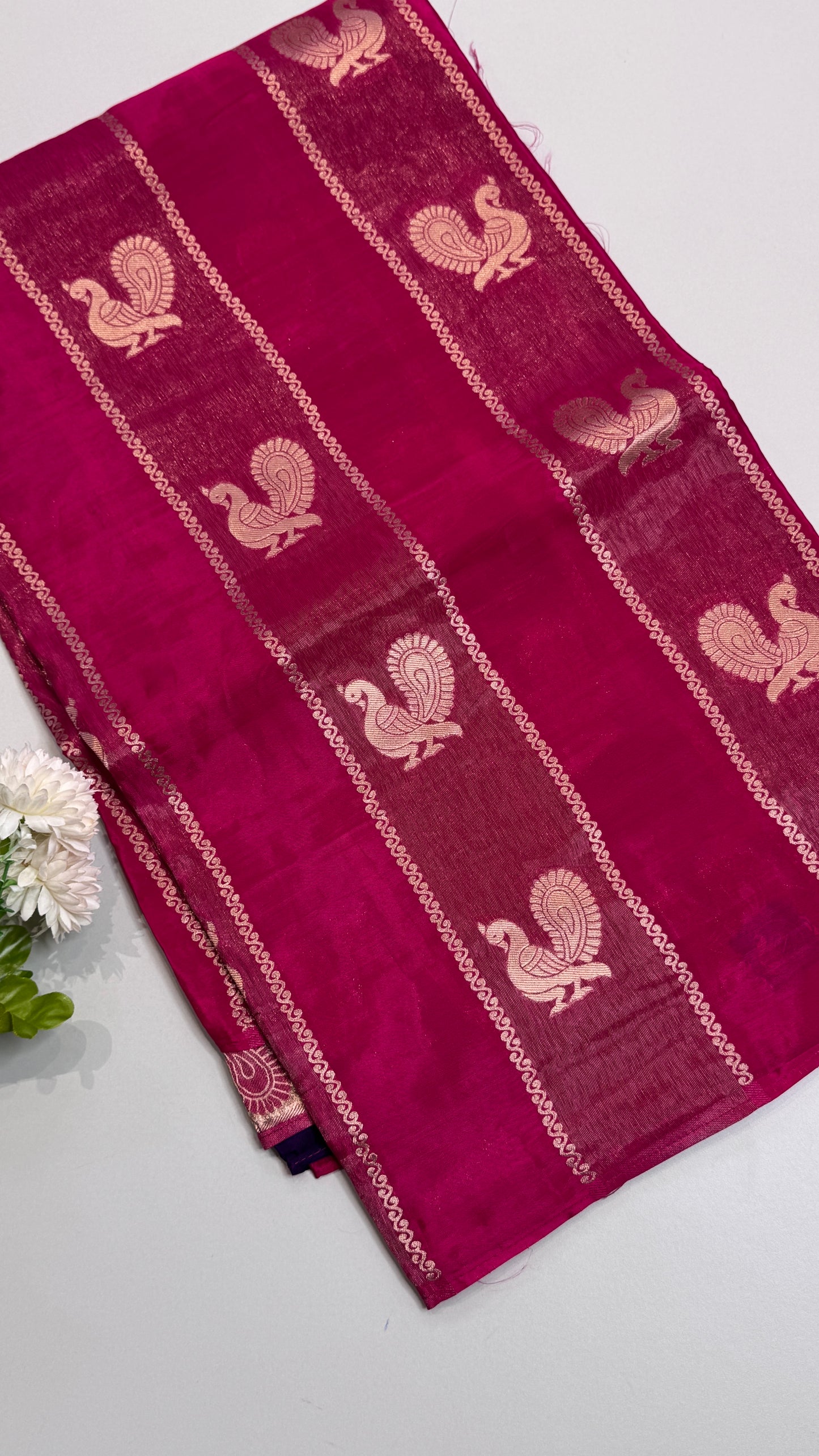 Panel Work Fusion Saree