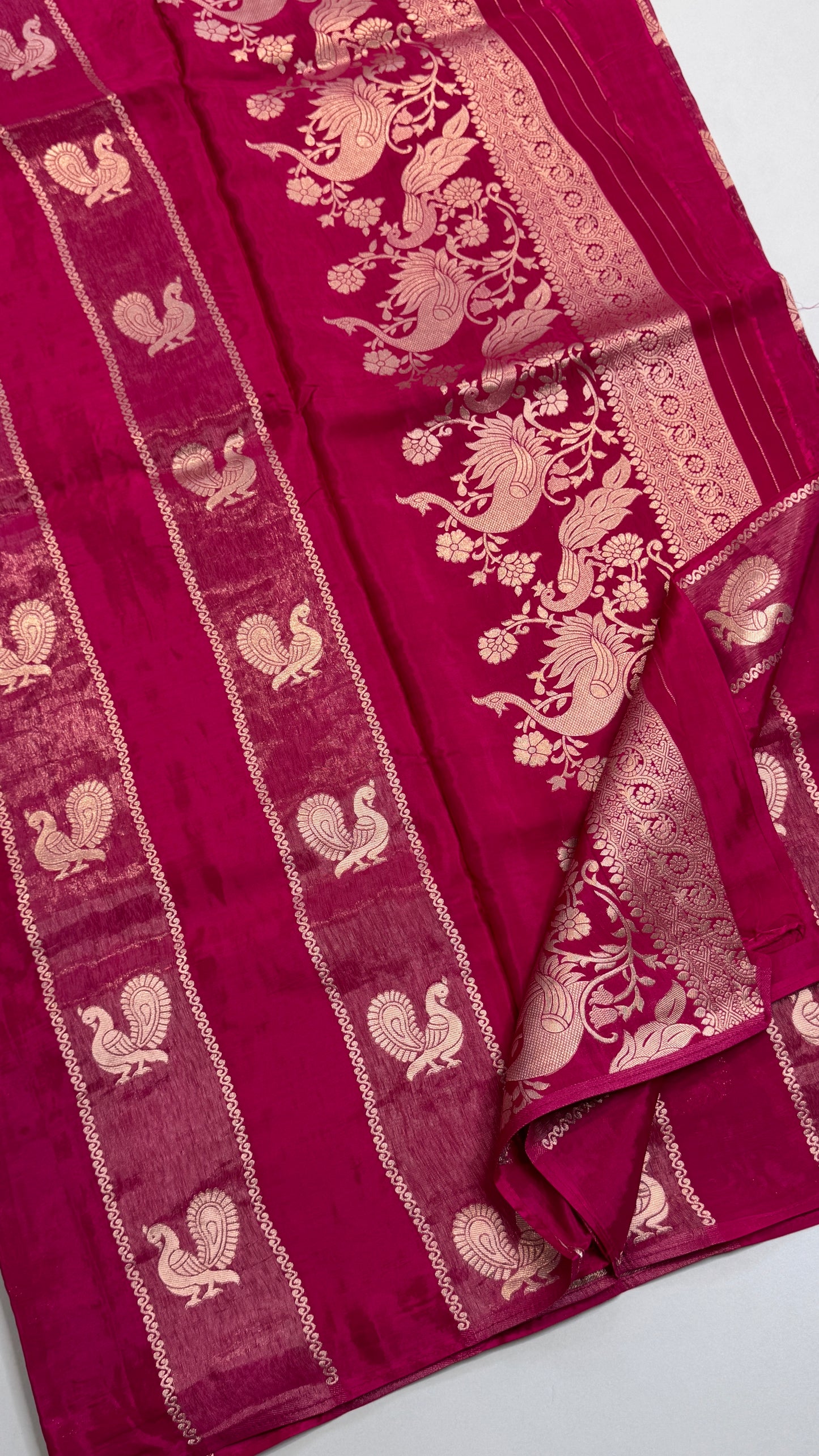Panel Work Fusion Saree