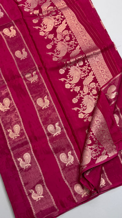 Panel Work Fusion Saree