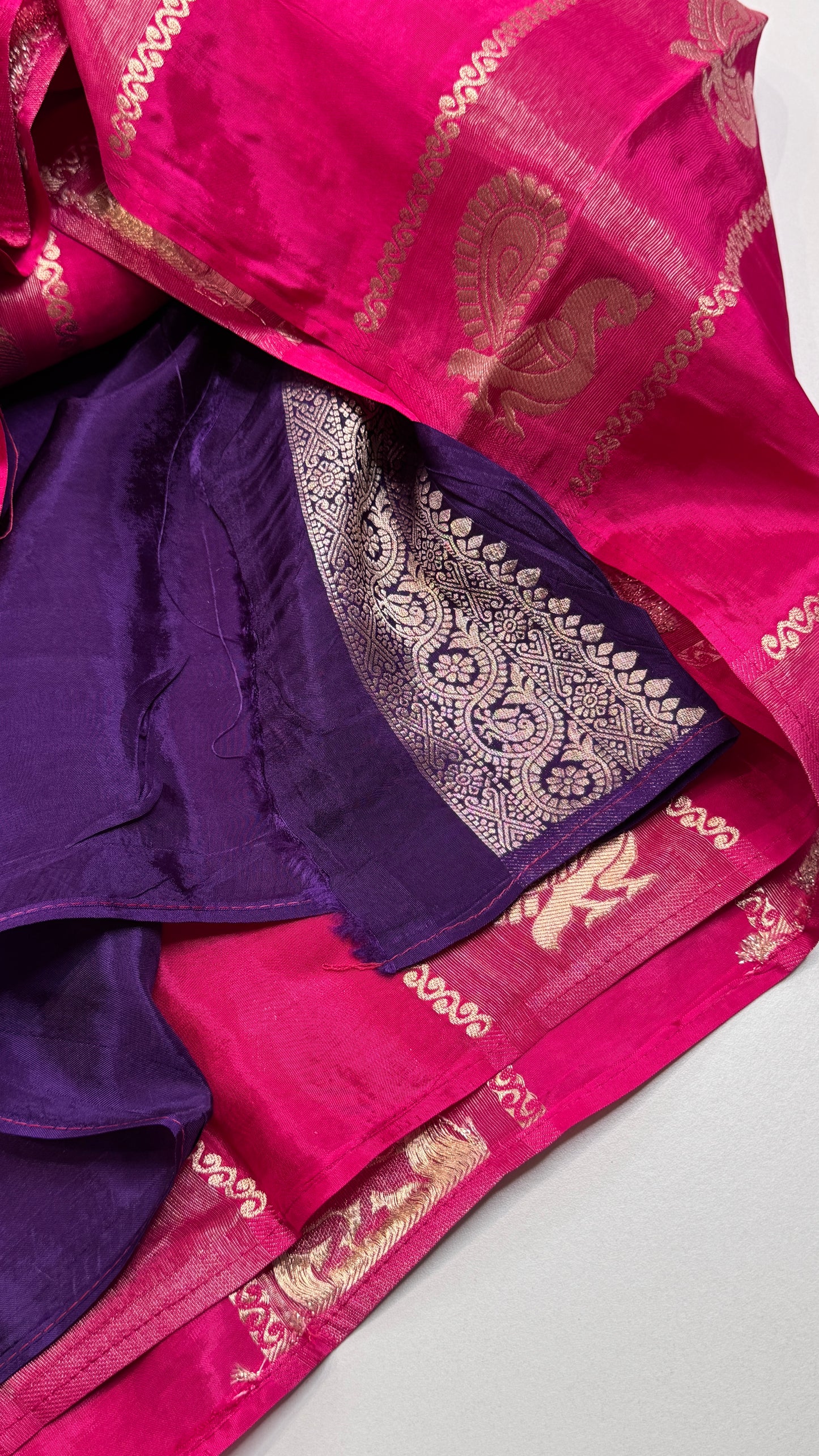 Panel Work Fusion Saree