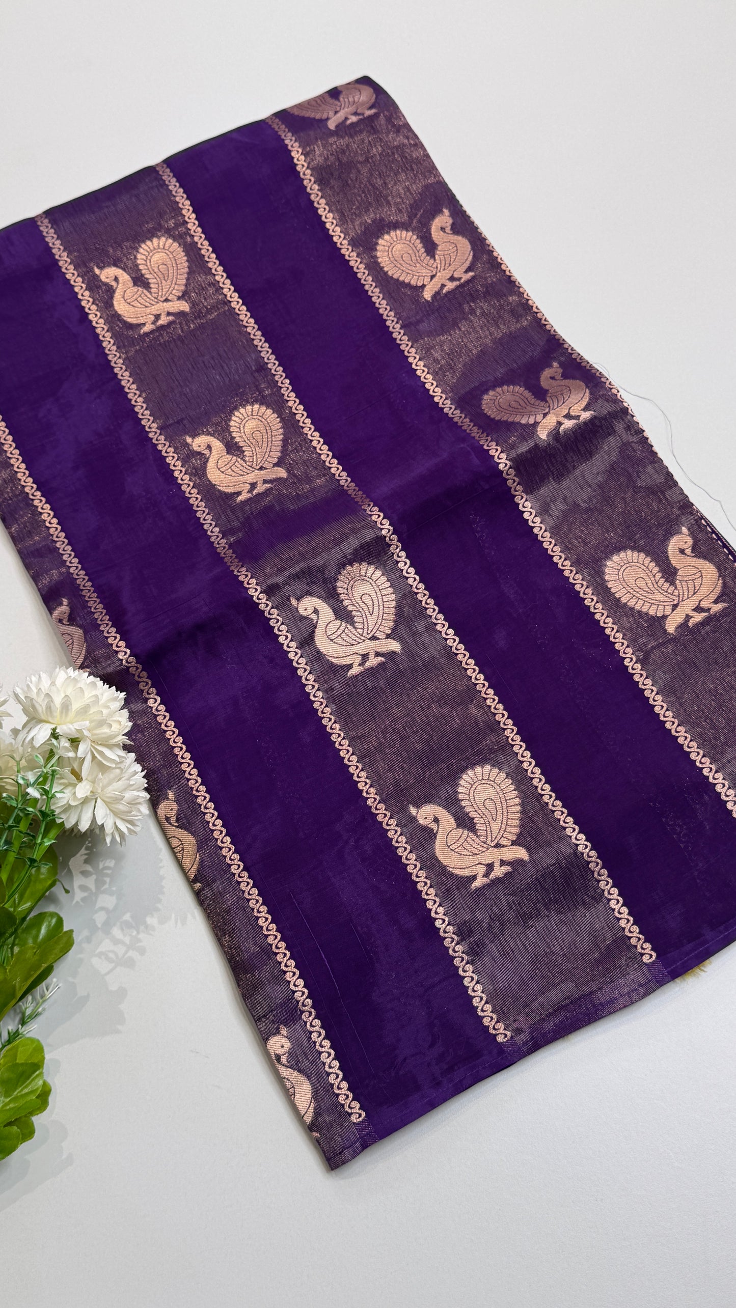 Panel Work Fusion Saree