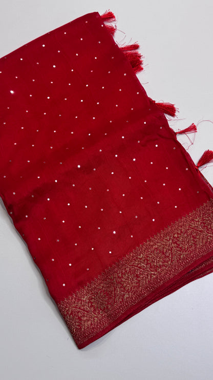 Tussar Georgette Saree