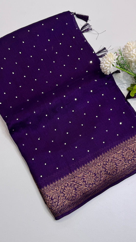 Tussar Georgette Saree