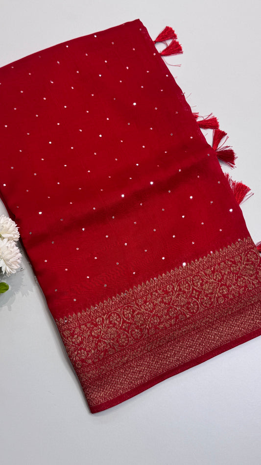 Tussar Georgette Saree