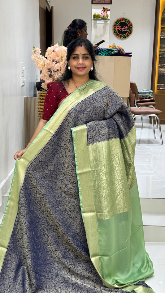 Banaras Wrinkle Geogrette Saree