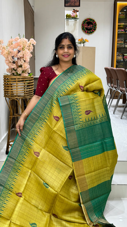 Handloom Pure Tussar Silk Saree