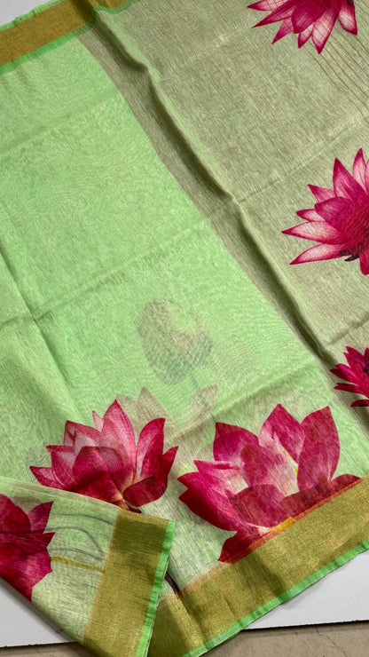 Kota Silk Linen Saree
