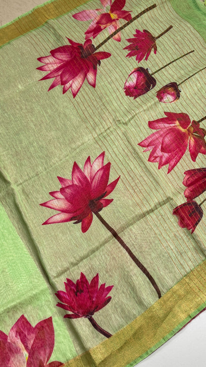 Kota Silk Linen Saree