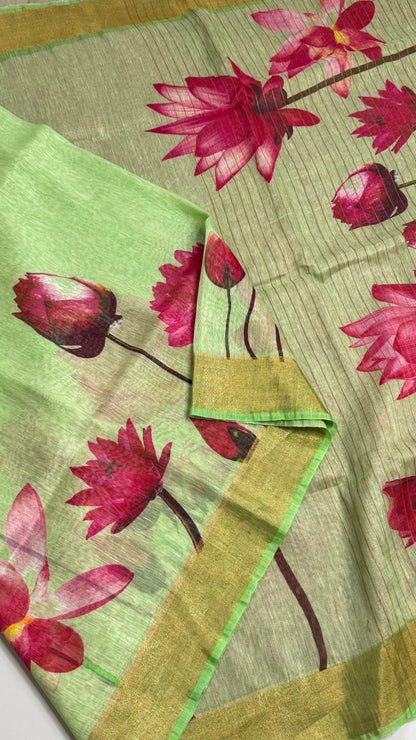 Kota Silk Linen Saree
