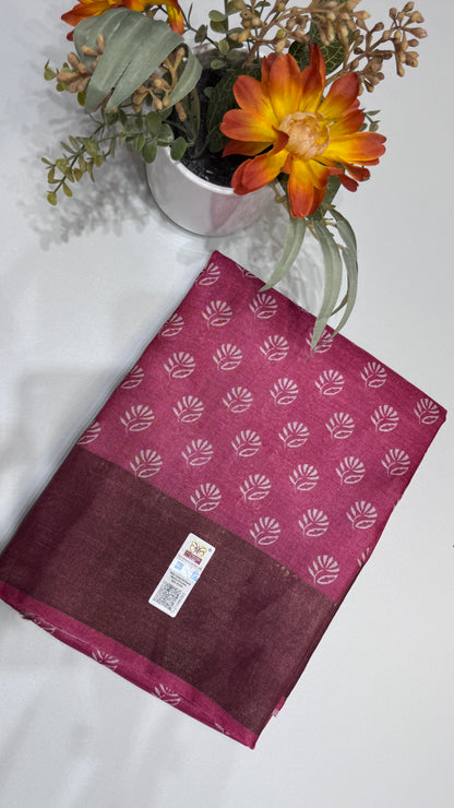 Handloom Pure Tussar Silk Saree
