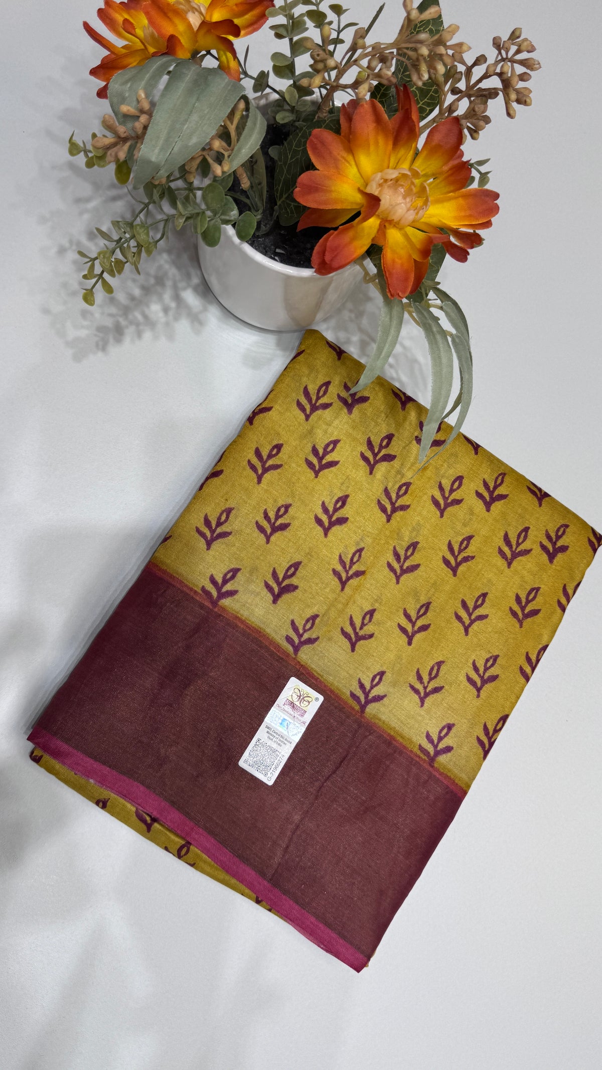 Handloom Pure Tussar Silk Saree